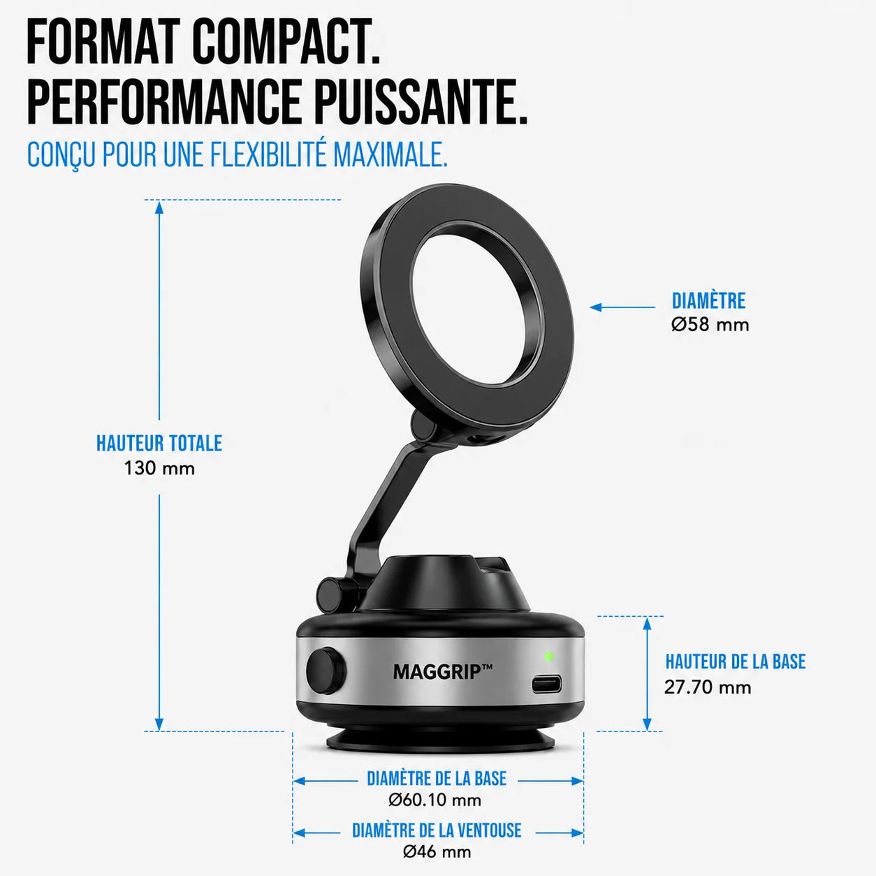 MagGrip™ – Support Magnétique à Fixation Ultra-Puissante