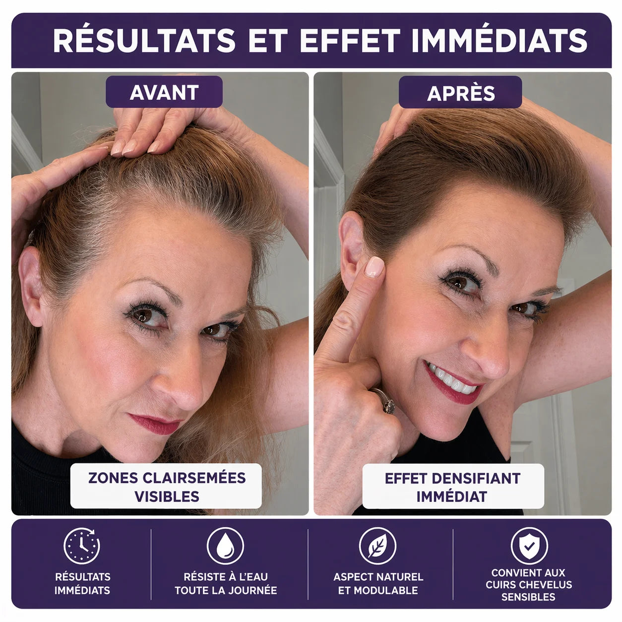HairMagic+ Poudre Capillaire pour Racines
