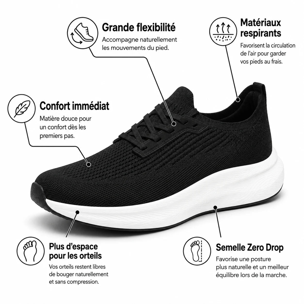 Kalensia™ – Conçues pour l'hallux valgus et les pieds sensibles