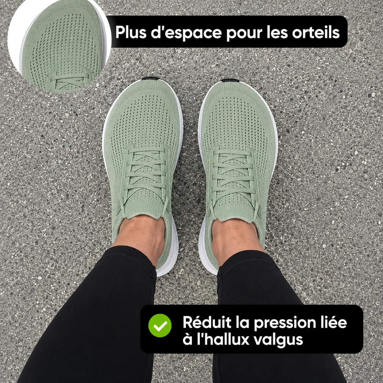 Kalensia™ – Conçues pour l'hallux valgus et les pieds sensibles