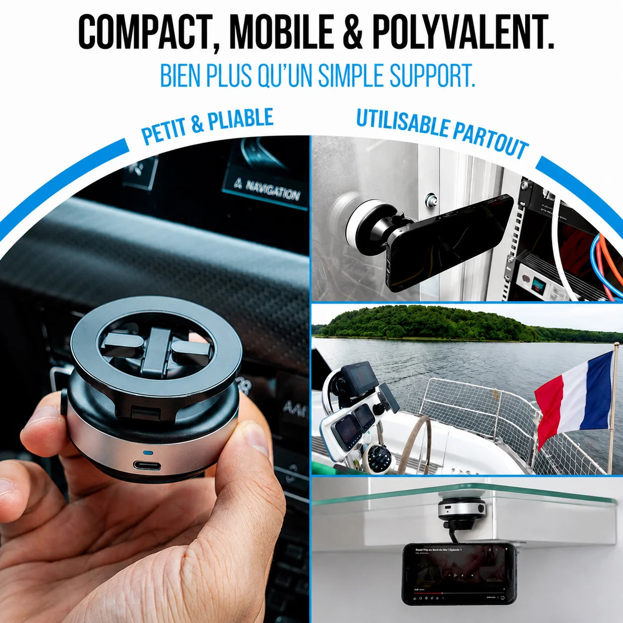 MagGrip™ – Support Magnétique à Fixation Ultra-Puissante