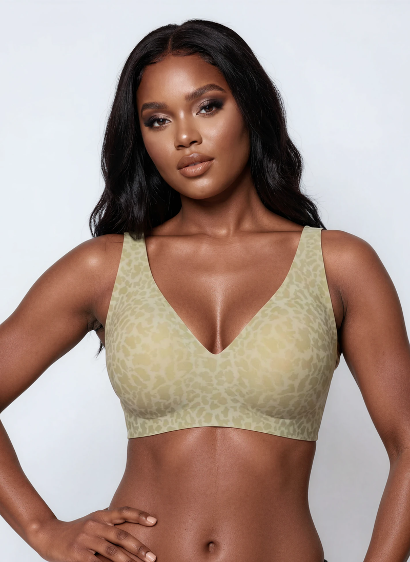 Soutien-gorge Léopard Sans Armatures Push-Up Gel